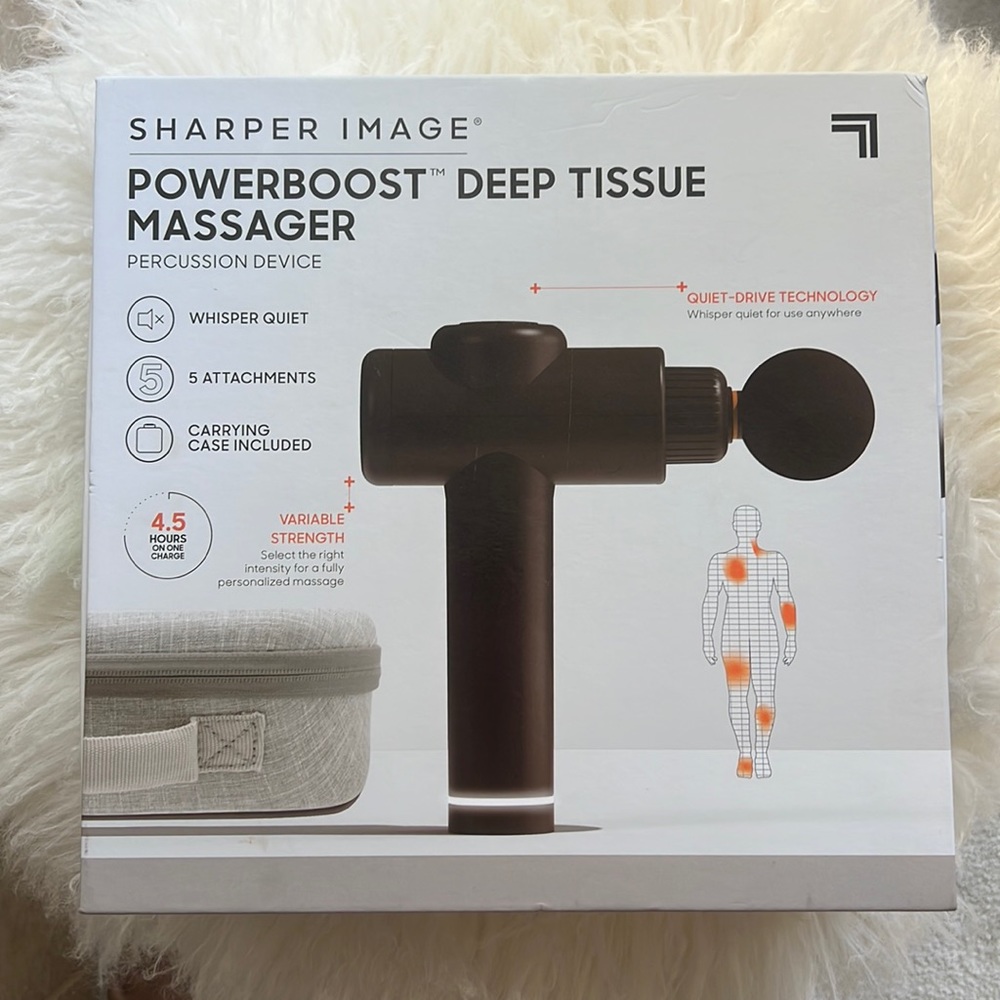 SHARPER IMAGE POWERBOOST DEEP TISSUE MASSSAGER